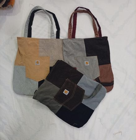 CR8512 UPCYCLED CORDUROY BAGS