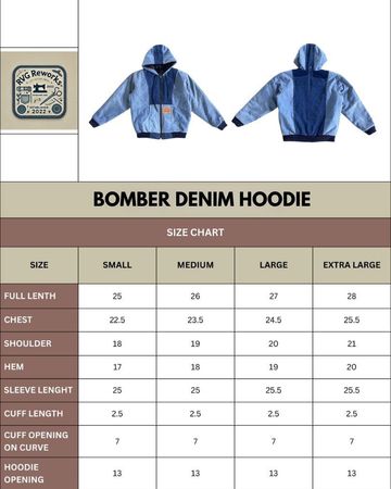 Capuche en denim LLW upcyclé