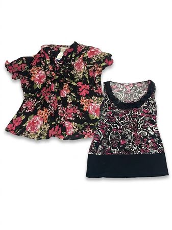 (FV-1463)     Vintage Floral & Animal Print Tops Bundle | Y2K Women’s Sleeveless Summer Tops Mix | Trendy Casual Fashion Wholesale