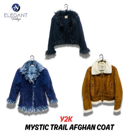 Y2K Mystic Trail Afghan Coat - EV0976