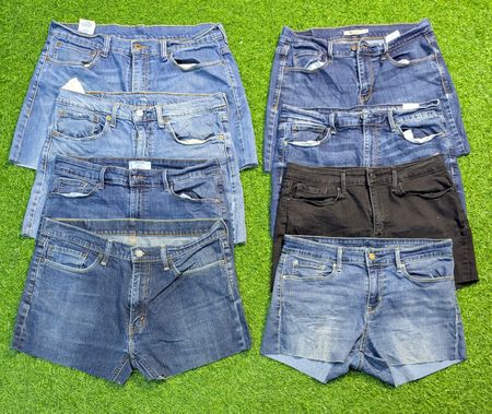 5670 - Levi's Upcycled Mini Denim Shorts