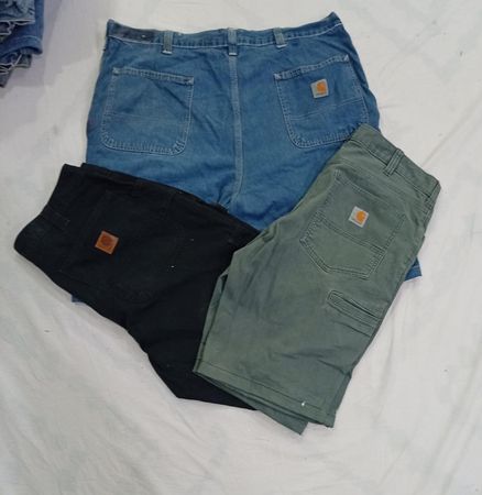 CR8524 UPCYCLED CARHARTT SHORTS