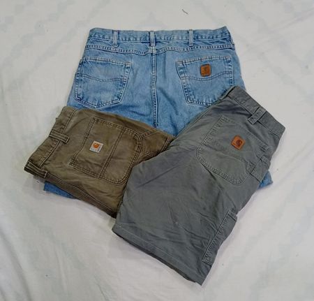 CR8525 UPCYCLED CARHARTT SHORTS