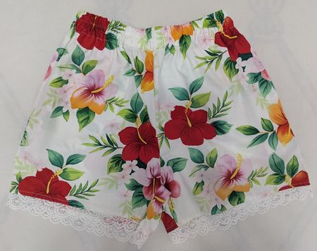 CR1636 UPCYCLED FLORAL LOUNGE SHORTS