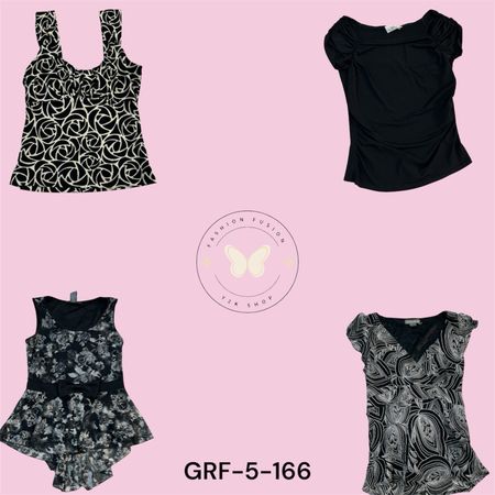 Women’s Y2K Aesthetic Printed Blouse – Soft Poly Fabric (GRF-5-166)