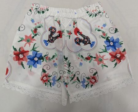 CR1639 UPCYCLED FLORAL LOUNGE SHORTS