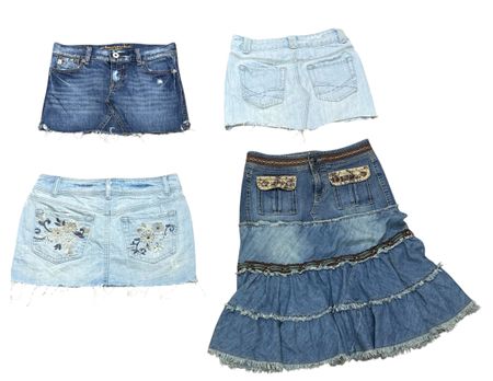 Y2K Denim Mini unique Skirt 15 pcs At 907
