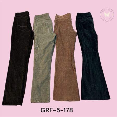 Women’s Oversized Corduroy Pants with Pockets (GRF-5-178)