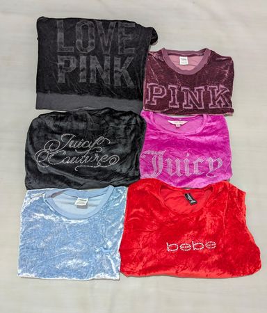 Juicy couture/pink/bebe top's