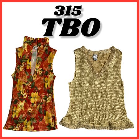 Crinkle tops (brands) Nicola , Tanjey  & La chateau etc # 315.