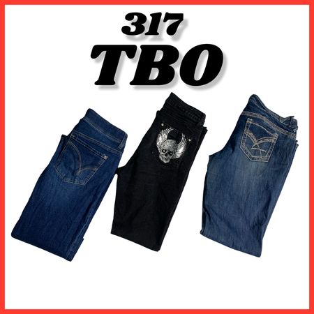 Y2k enmbalishmint & embroidered jeans (brands) YMI , Maurice’s & Silver etc # 317.
