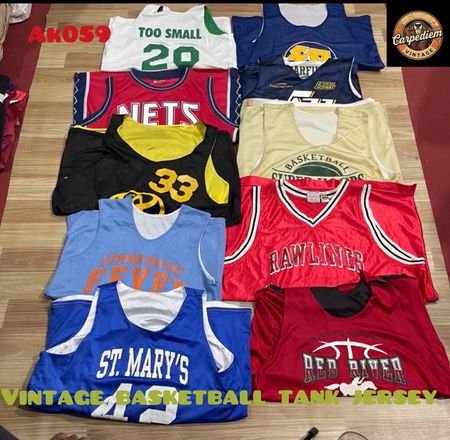 Vintage basketball tank jersey ak 059