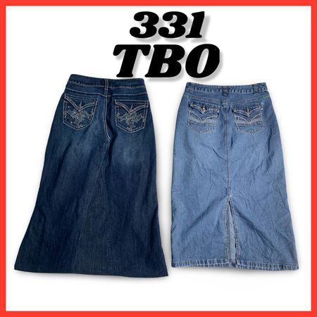 Y2k denim long skirts (brands) Lee & Almost famous etc #331.