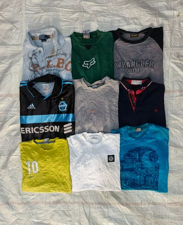 Stone Island, Burbary etc mix t shirts