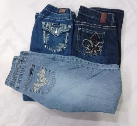 CR8551 Y2K FLARE & STRAIGHT JEANS