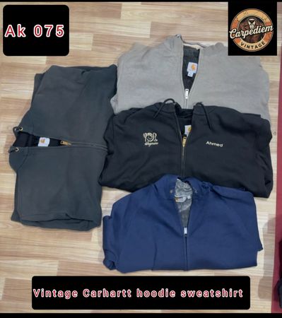 Vintage Carhartt hoodie sweatshirt Ak 075