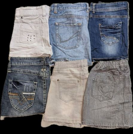 JEANS AND OTHER BRAND MINI SKIRTS  (027)
