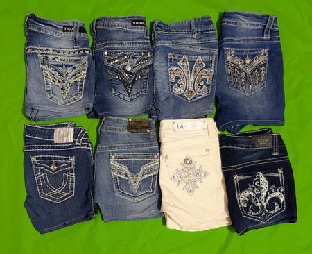 LA IDOL USA VIGOSS AND OTHER BRAND MINI MICRO SHORTS