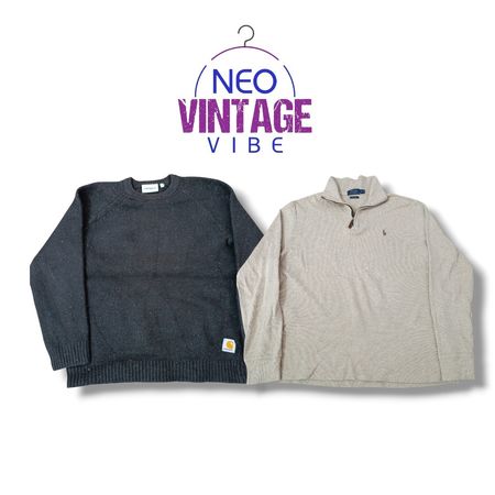 Polo Ralph Lauren 1/4 zipper & Carhartt knitwear (brands) polo Ralph Lauren, Carhartt