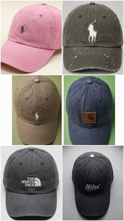 VINTAGE Faded CAPS – 23 PCS | Polo Ralph Lauren, Carhartt, Nike, The North Face