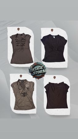 Y2K Pure Twist Poly Blouse