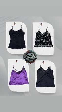 Y2K Angel Flake Cami Tops