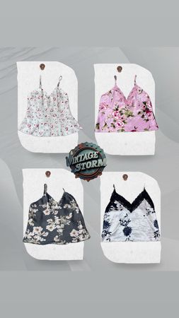 Y2K Cosmic Spark Cami Tops