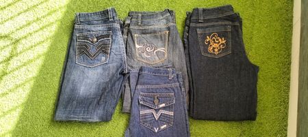 Jeans brodés Y2K