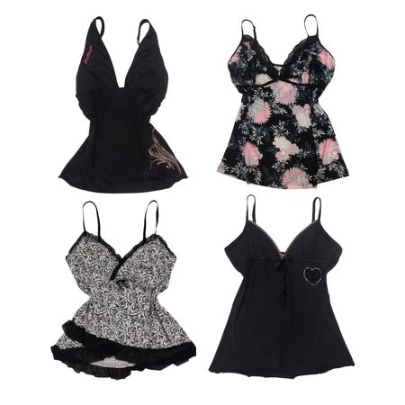 Y2K Cool Black Cami's