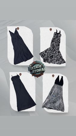 Y2K Gothic Elegance Poly Dress
