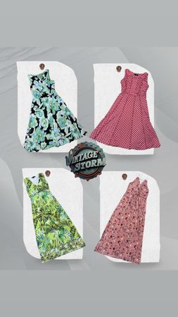 Y2K Monochrome Blossom Poly Dress