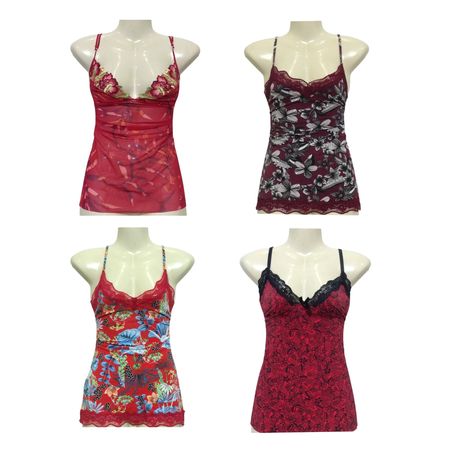 Y2K Cherry Berry Red Camis