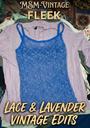 Styling Aesthetic Lace Camis & Lavender Knits 💜