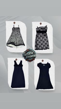 Y2K Elegant Black Dress