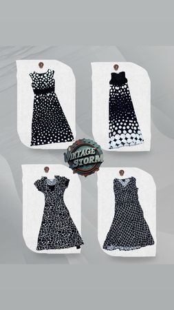 Y2K Monochrome Maxi Dress