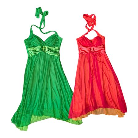 Y2K Halter neck Style Party dresses