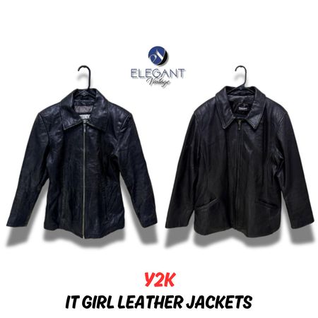 Y2K It Girl Leather Jackets - EV0109
