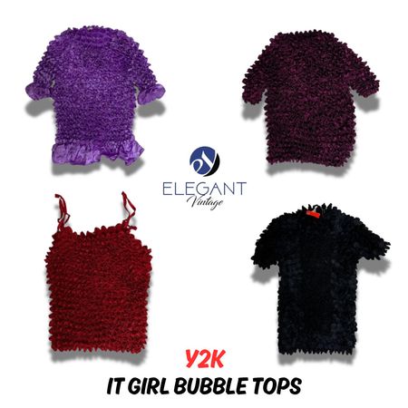 Y2K it Girl Bubble Tops - EV0148