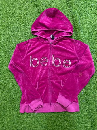pink and bebe trousers and hoodies