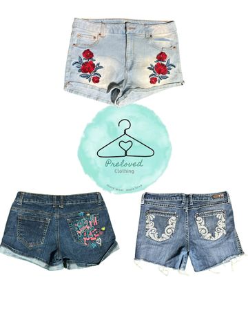 160526-11 y2k embroidered sexy shorts 10 pcs