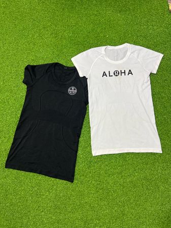 Yv299 Lululemon GymShark Studio Printed T Shirts 13P
