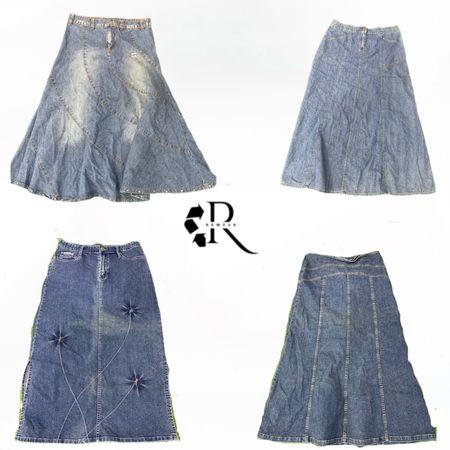 Y2K NYC IT Girl Denim Maxi Skirt RW1995