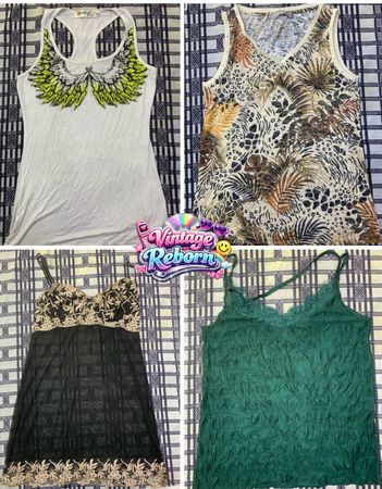 Y2K Vintage Cami & Statement Top Mix – Trendy 2000s Edit | VR-296