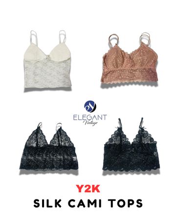 Y2K Silk Cami Tops - EV1783