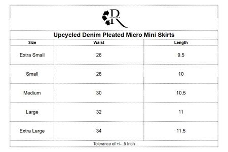 Upcycled Denim Embellished Micro Mini Skirts