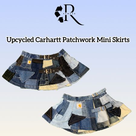 Upcycled Carharrt Patchwork Mini Skirts