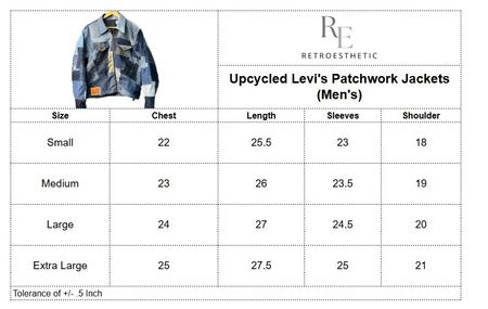 Upcycled Levi’s Denim Patchwork Jackets