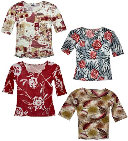 Y2K Wildflower Whispers x Vintage Top: RE-051