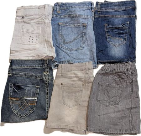 JEANS AND OTHER BRAND MINI SKIRTS  (027)