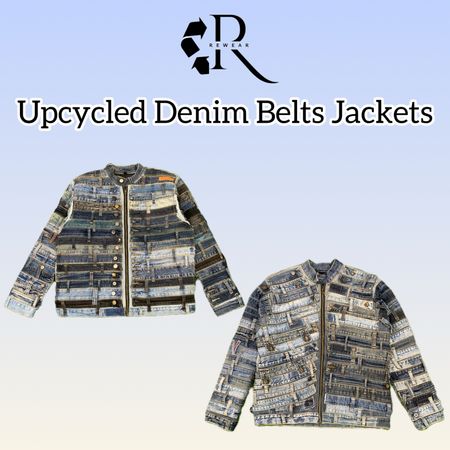 Upcycled Denim Belts Jackets